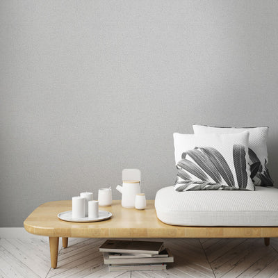 Quiet Veil - Moonlit Pewter Wallpaper