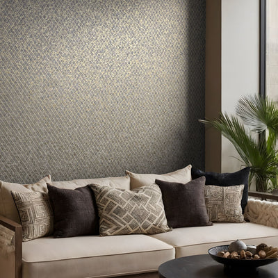 Latticework - Smoky Bronze Wallpaper