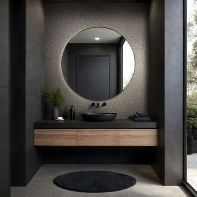 Latticework - Smoky Bronze Wallpaper