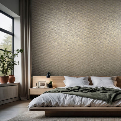 Latticework - Smoky Bronze Wallpaper