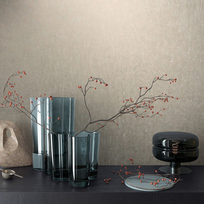 Nordic Linen Texture - Driftwood Wallpaper