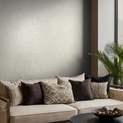 Nordic Linen Texture - Driftwood Wallpaper