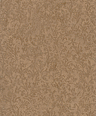 Ritual Bloom - Bronzed Oak Wallpaper
