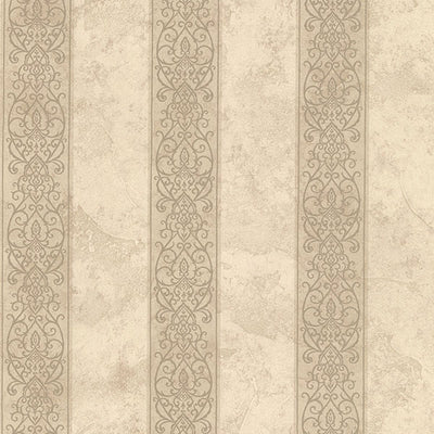 Presque Isle Wheat Regal Stripe Wallpaper
