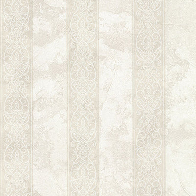 Presque Isle Light Grey Regal Stripe Wallpaper