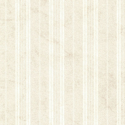 Wiscasset Cream Farmhouse Stripe Wallpaper