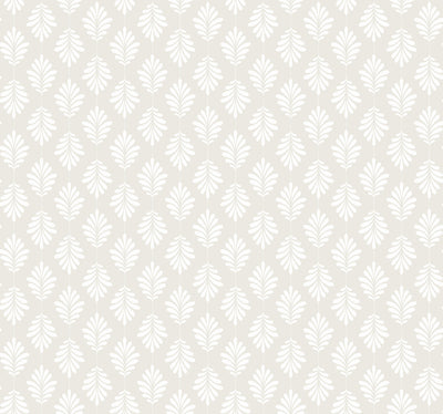 Leaflet Wallpaper - White/Gray