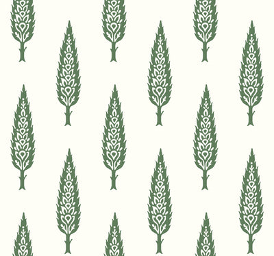 Juniper Tree Wallpaper - Green