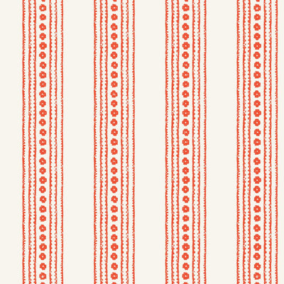 New Haven Stripe Wallpaper - Coral