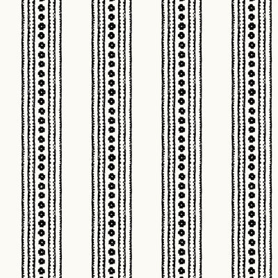 New Haven Stripe Wallpaper - Black