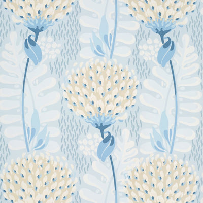 Tiverton Wallpaper - Spa Blue