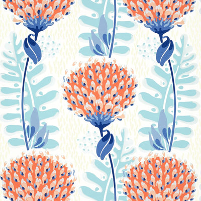 Tiverton Wallpaper - Coral