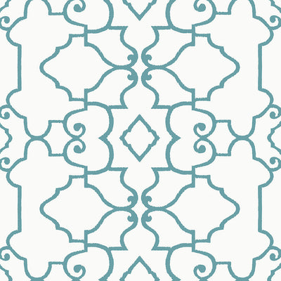 Ogden Wallpaper - Turquoise