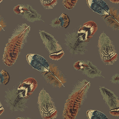 Birding Wallpaper - Charcoal