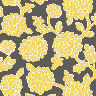 Nikko Wallpaper - Yellow and Grey