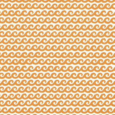 Shore Thing Wallpaper - Tangerine