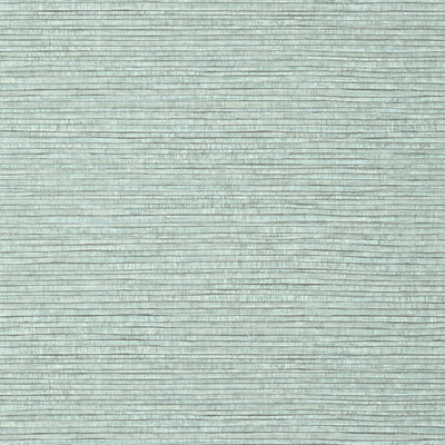 Woody Grass Wallpaper - Aqua and Grey