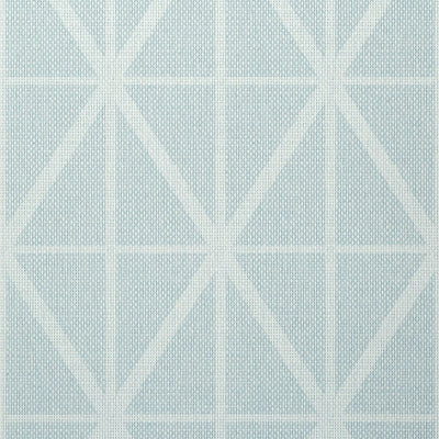 Cafe Weave Trellis Wallpaper - Soft Blue