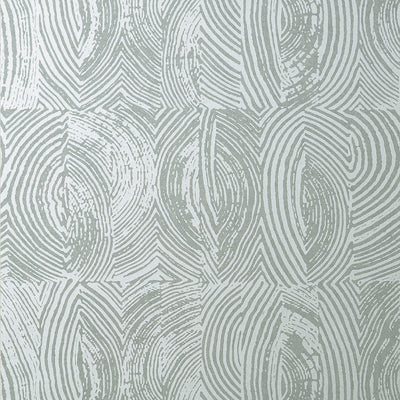 Volar Wallpaper - Metallic Silver on Smoke