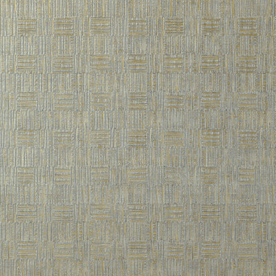Tunica Basket Wallpaper - Grey with Metallic Gold
