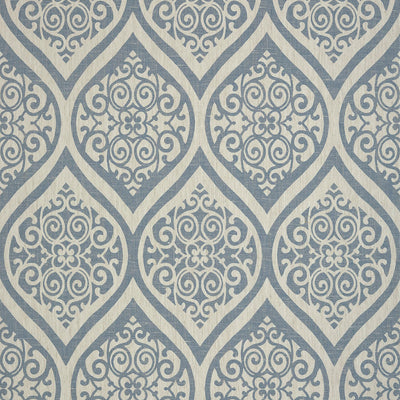 Tangiers Wallpaper - Navy on White