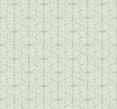 Fern Tile Wallpaper - Green