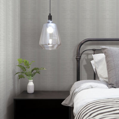 Silk Weave Stripe Wallpaper - Gray