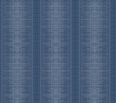Silk Weave Stripe Wallpaper - Navy