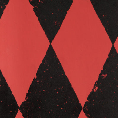 Harlequin Flocked Wallpaper - Red and Black