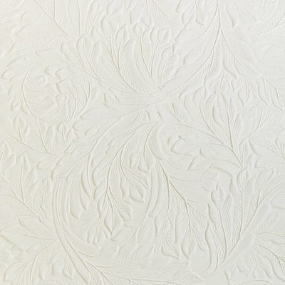 Acanthus Paintable Embossed Wallpaper
