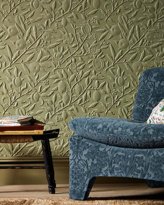 Fruit Paintable Embossed Wallpaper