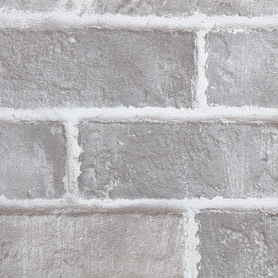 Light Grey Brick Wallpaper