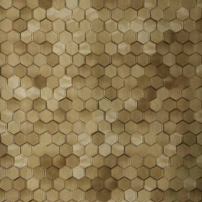 Hexagon - Ochre Wallpaper