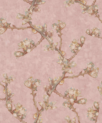 Almond Branch - Pink Wallpaper