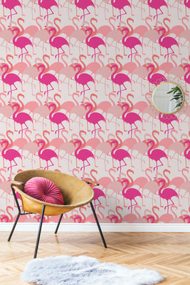 Flamingo - Pink Wallpaper