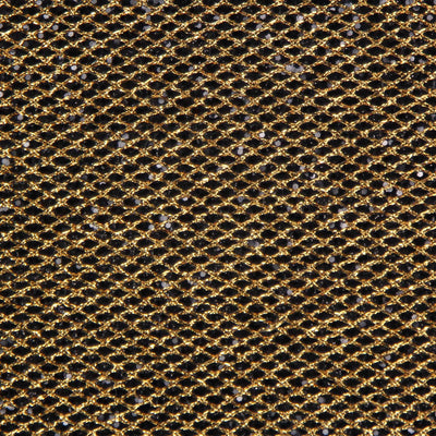 Woven Sequins - Black / Copper Wallpaper