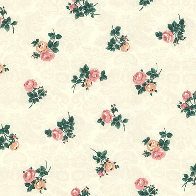 1920s Vintage Wallpaper Pink Floral on a Green Plaid so  Etsy  Vintage  floral wallpapers Vintage wallpaper 1920s wallpaper