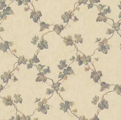 Grapevine Lattice Wallpaper