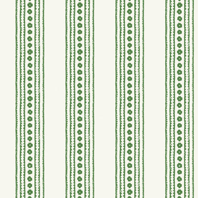 New Haven Stripe - Green Wallpaper